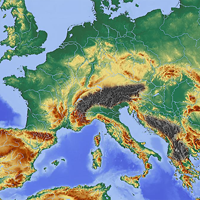 Verbreitungskarte vom Alpensalamander